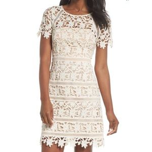 Eliza J White Lace Dress